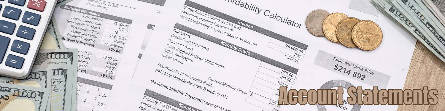Section 5-3: Account Statements